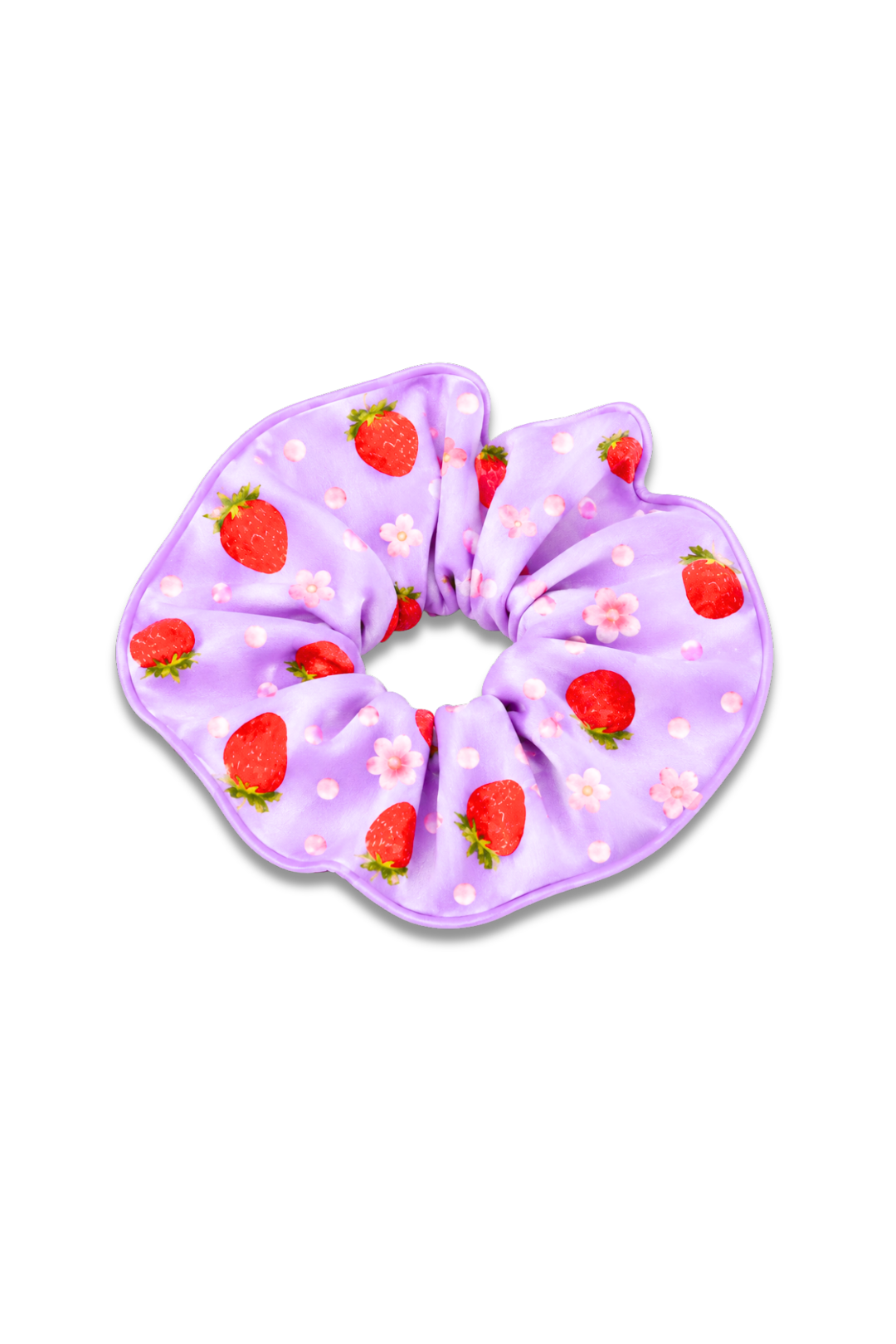 Strawberry Print Scrunchie