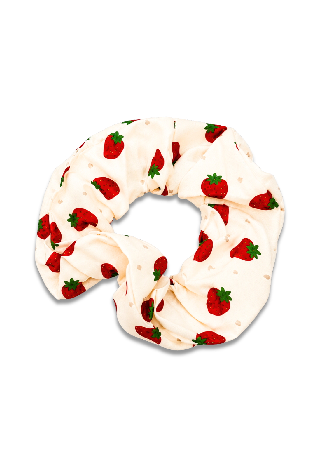 Strawberry Pattern Hair Scrunchie