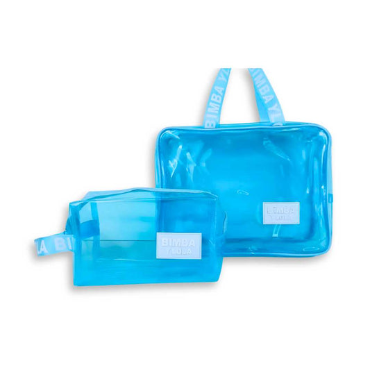 AB159 Clear Multipurpose 2 Piece Pouch Set