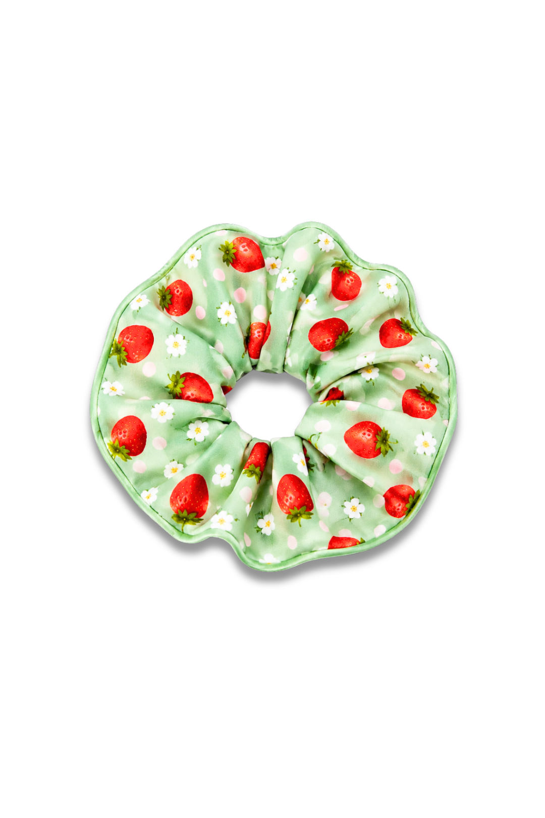 Strawberry Print Scrunchie