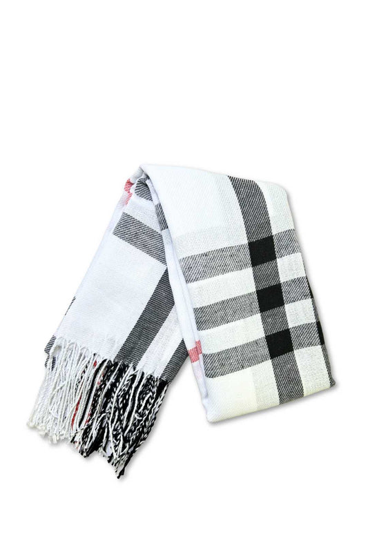 Unisex Plaid Scarf