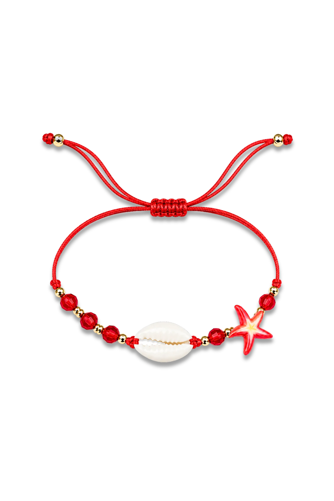 Seashell And Starfish String Bracelet