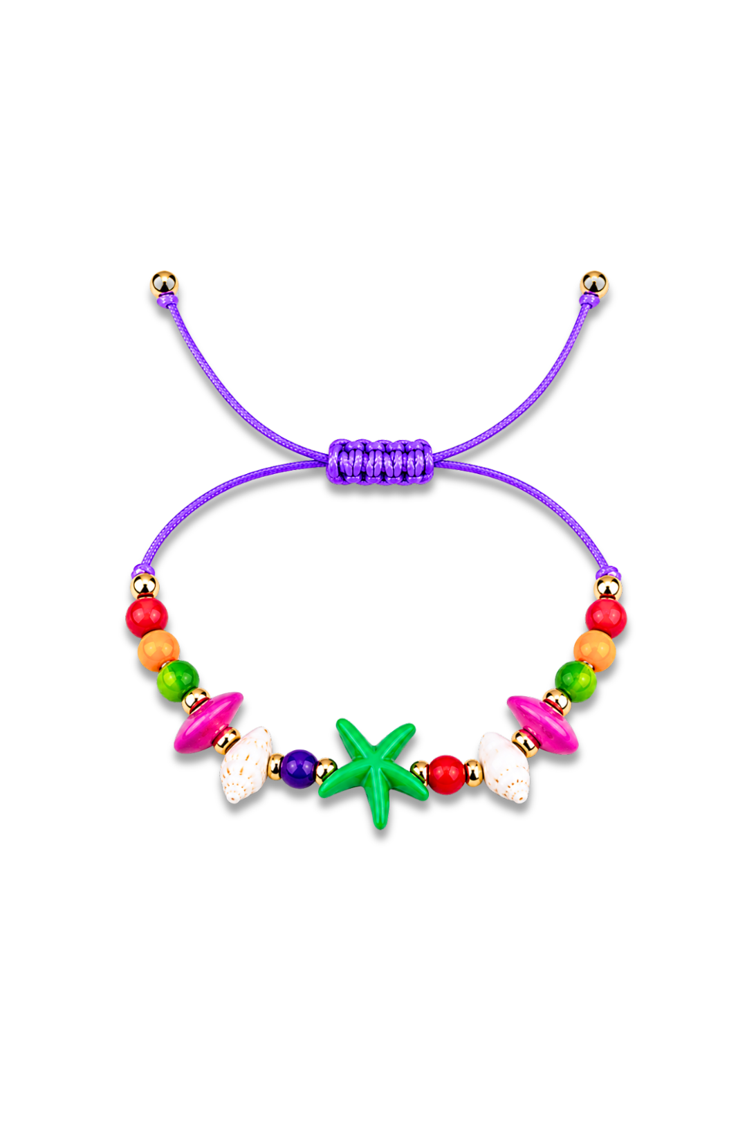 Rainbow Starfish String Bracelet