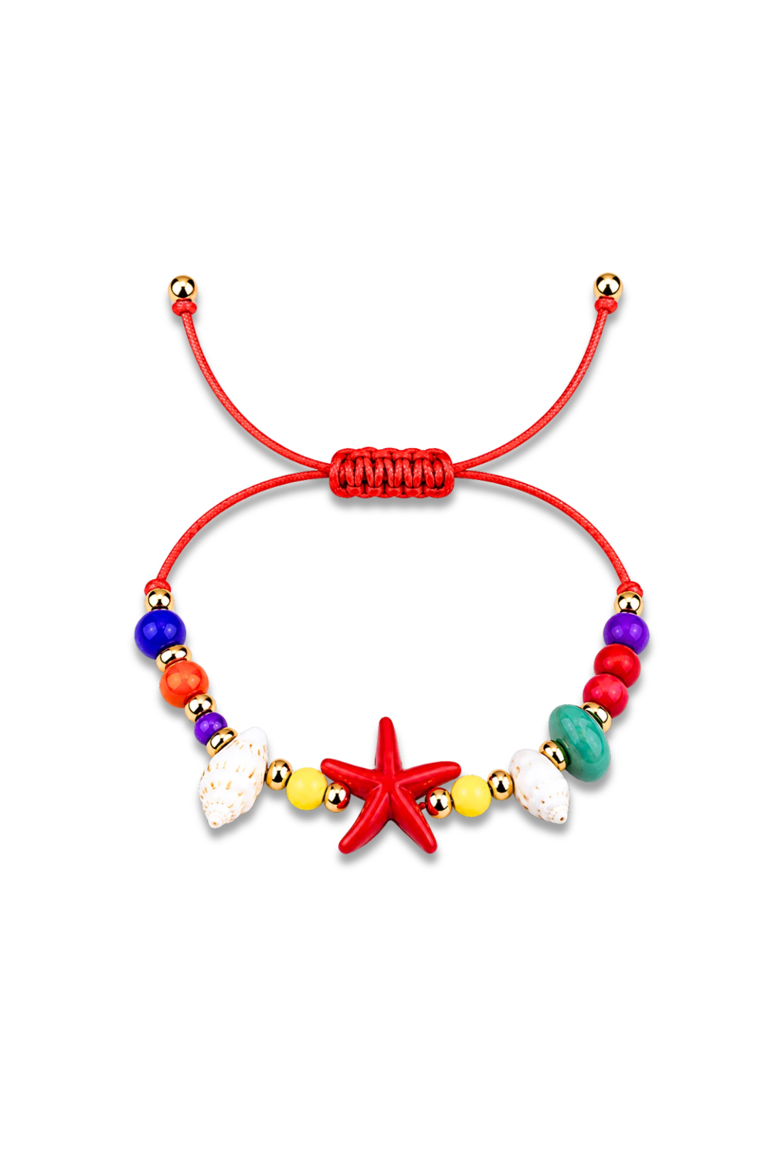Rainbow Starfish String Bracelet