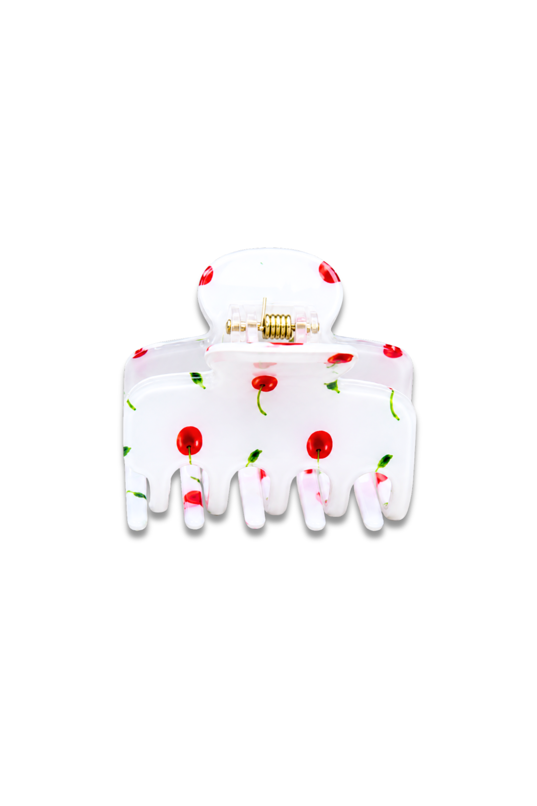Cherry Print Hair Claw Clip