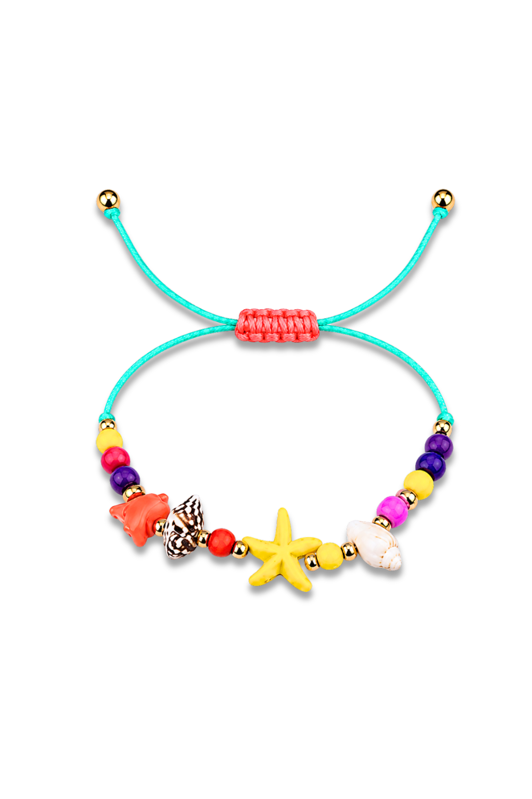 Rainbow Starfish String Bracelet