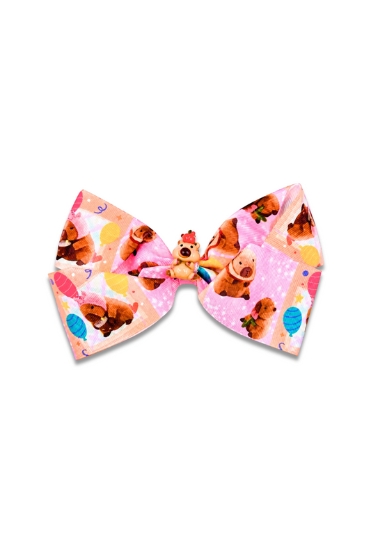 Capybara Hair Bow Clip
