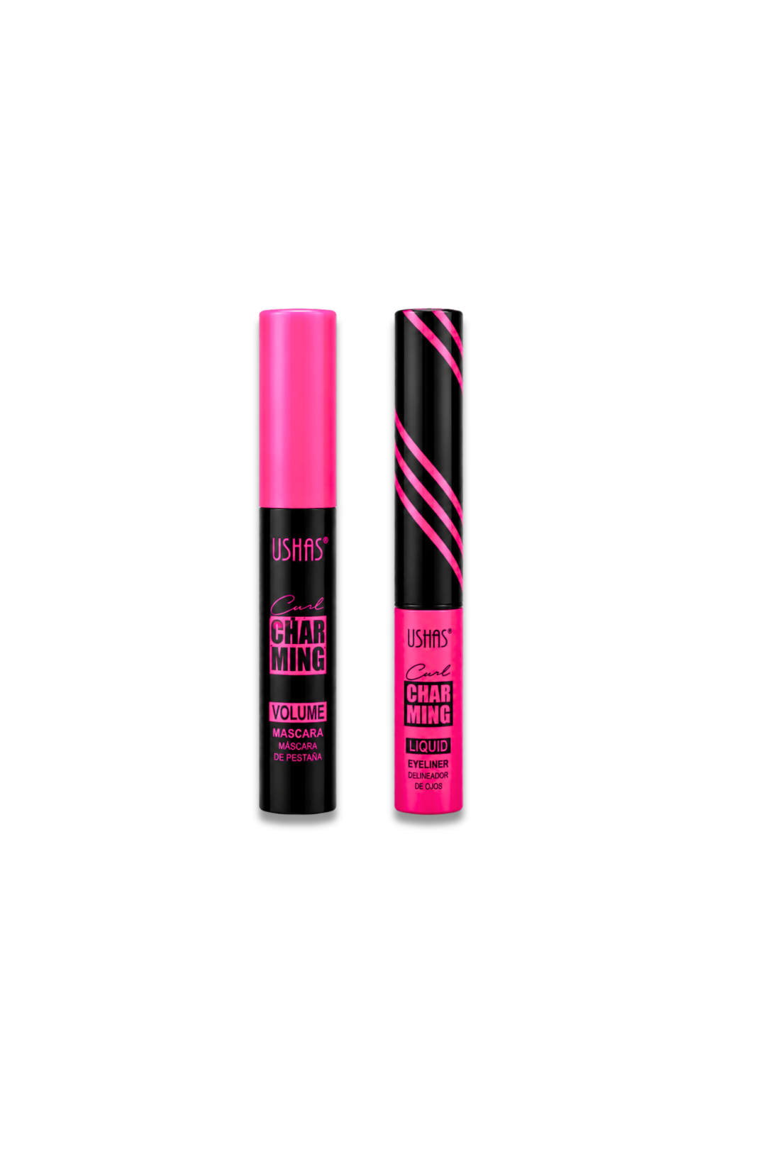 USHAS Curl Charming Mascara & Liquid Eyeliner Set