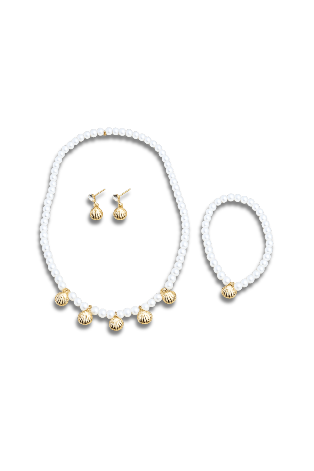 Pearl and Shell Necklace Set