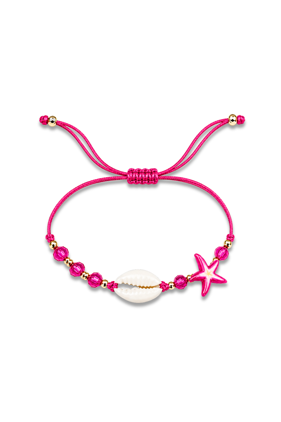 Seashell And Starfish String Bracelet