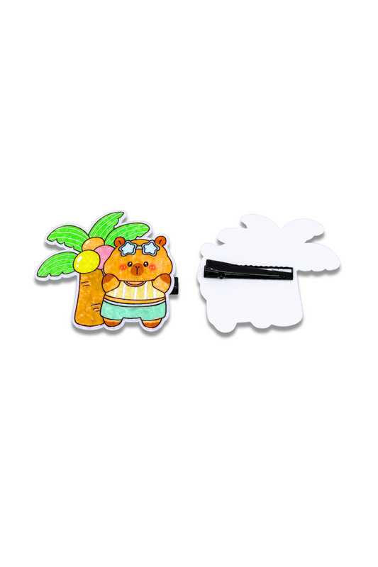 Capybara Beach Hair Clip
