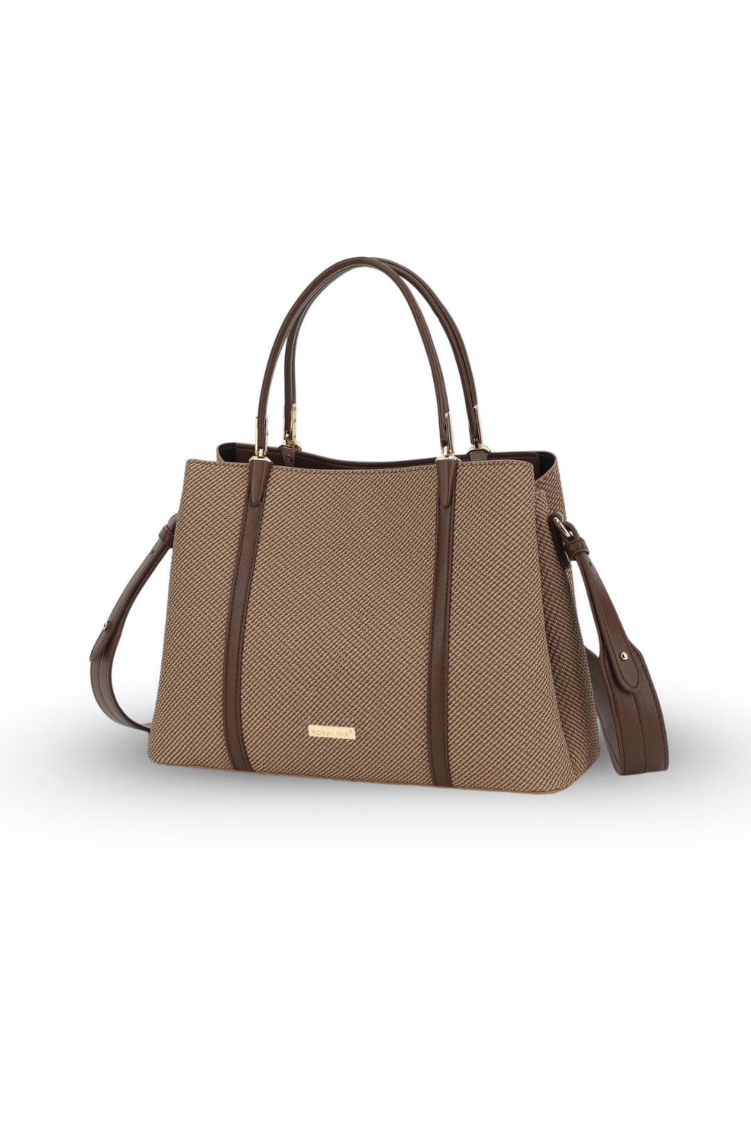 Bosalina Textured Dual Handle Shoulder Bag