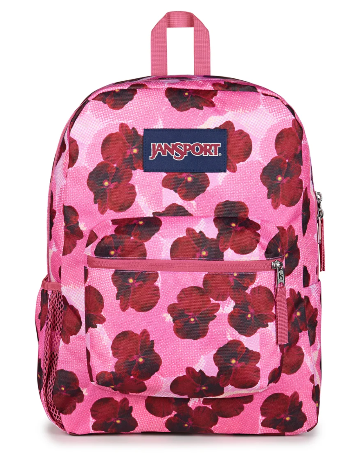 CROSS TOWN POP ART PANSIES DIGITAL FUCHSIA