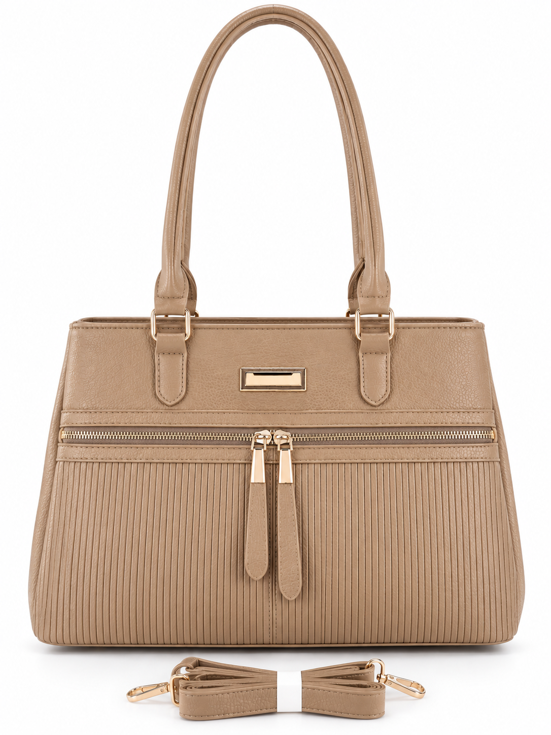 Elegant Double Handle Shoulder Bag