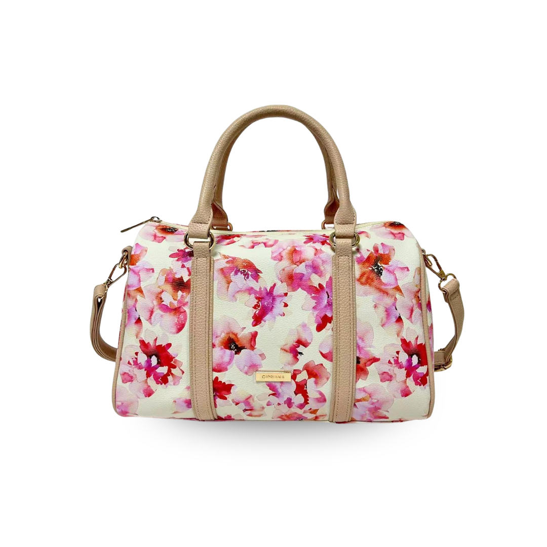 Cipriana Floral Print Satchel Bag