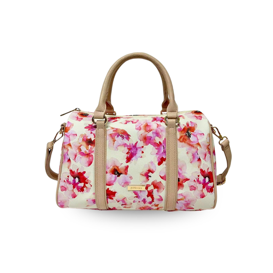 Cipriana Floral Print Satchel Bag
