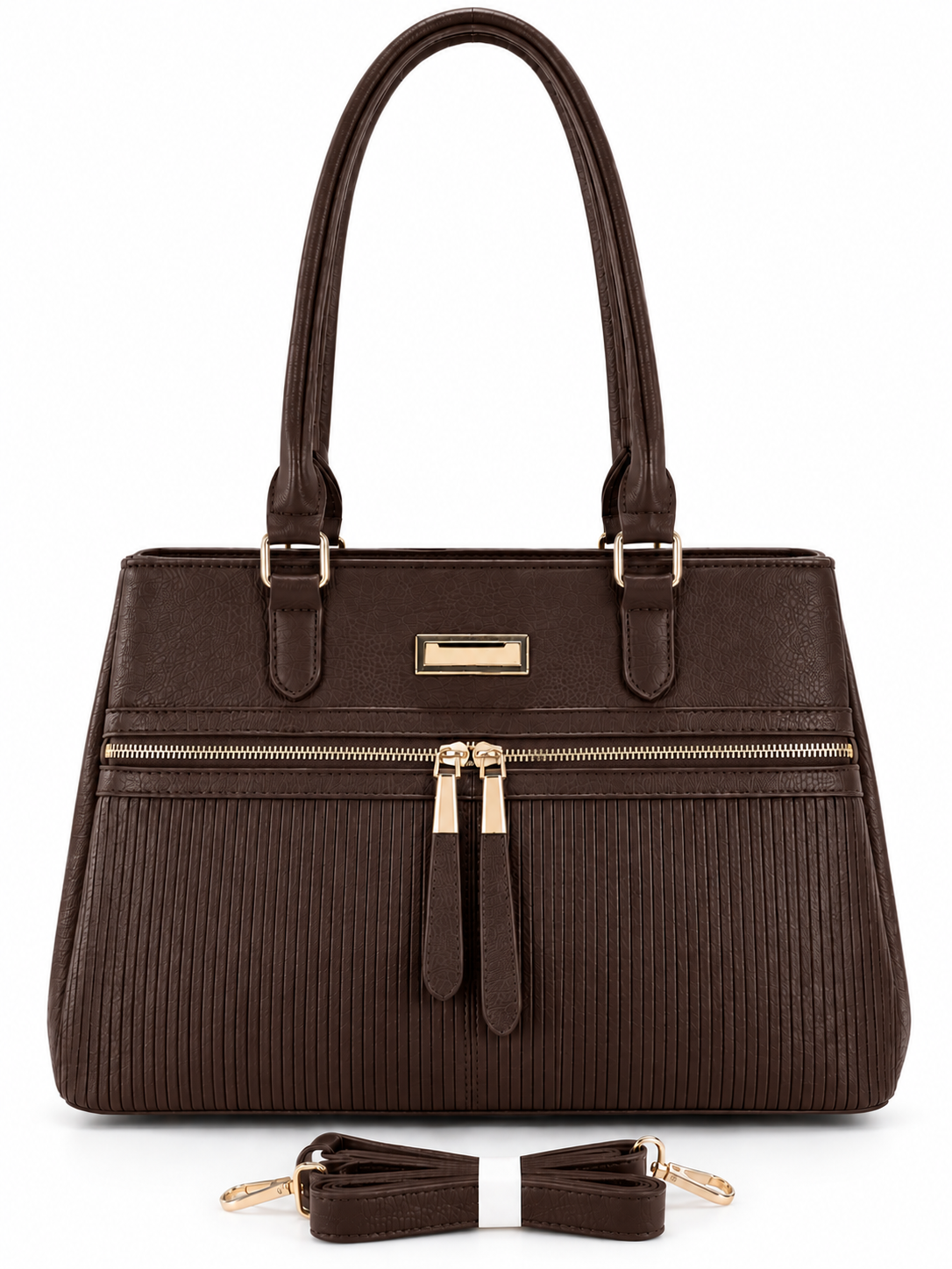Elegant Double Handle Shoulder Bag