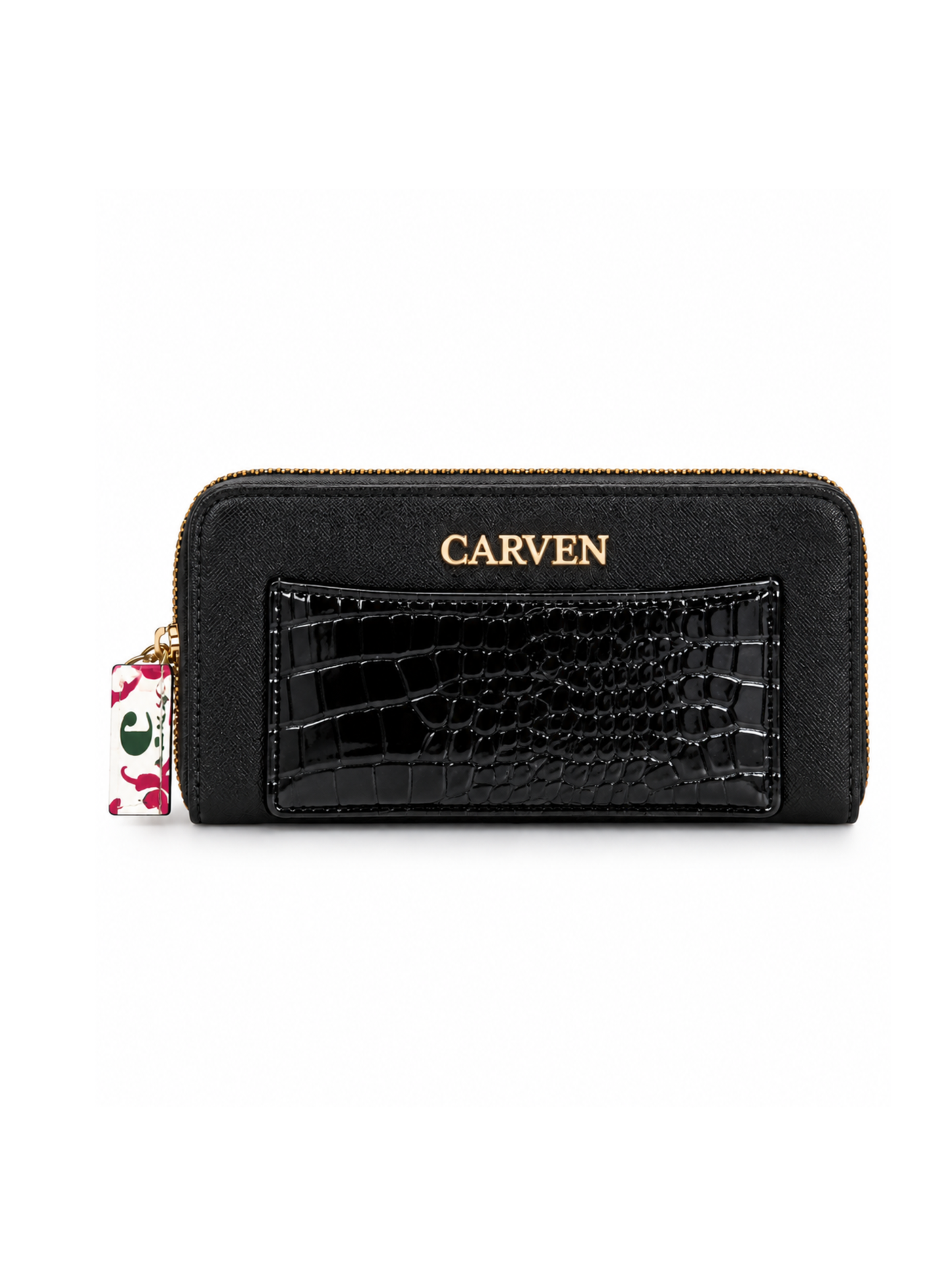 Carven Women's Zip-Around Wallet with Front Pocket