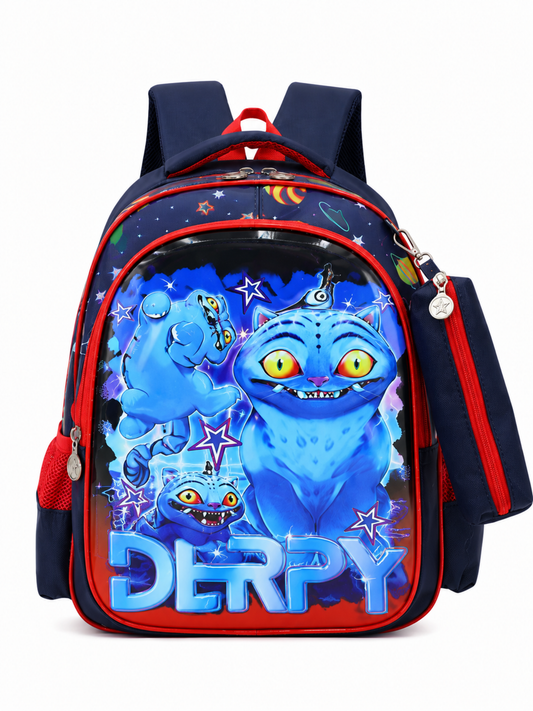 G 1012 Boys - Kids School Backpack Colorful Design PU Backpack