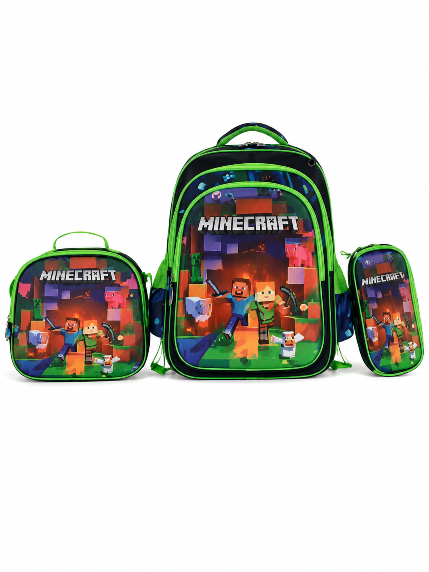 G 013 Kids 3-Piece Bag Set-Backpack, Lunch bag, & Pencil Case