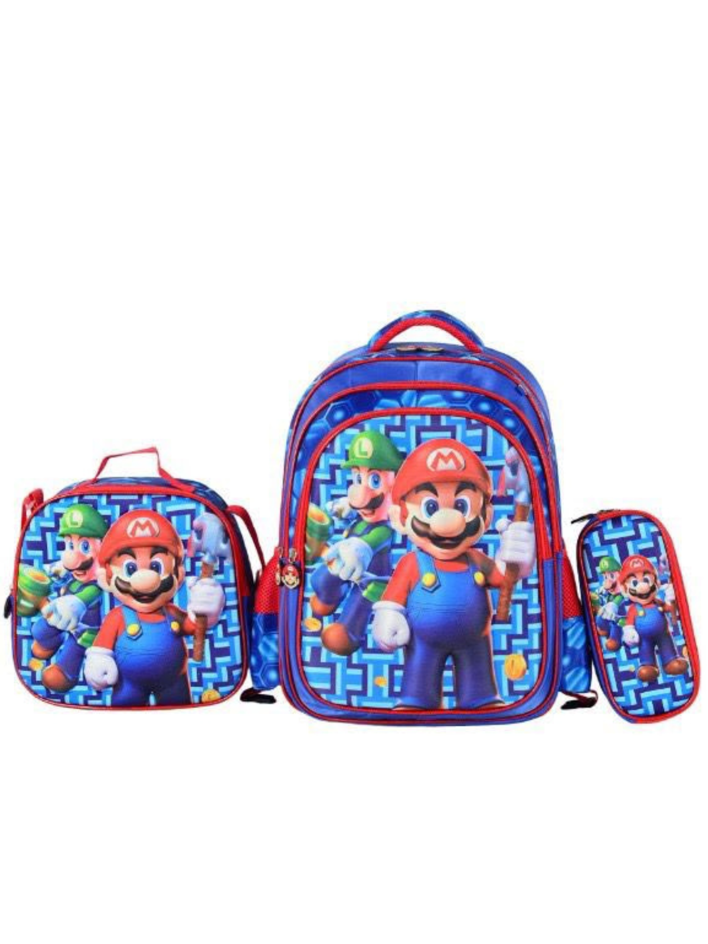 G 013 Kids 3-Piece Bag Set-Backpack, Lunch bag, & Pencil Case