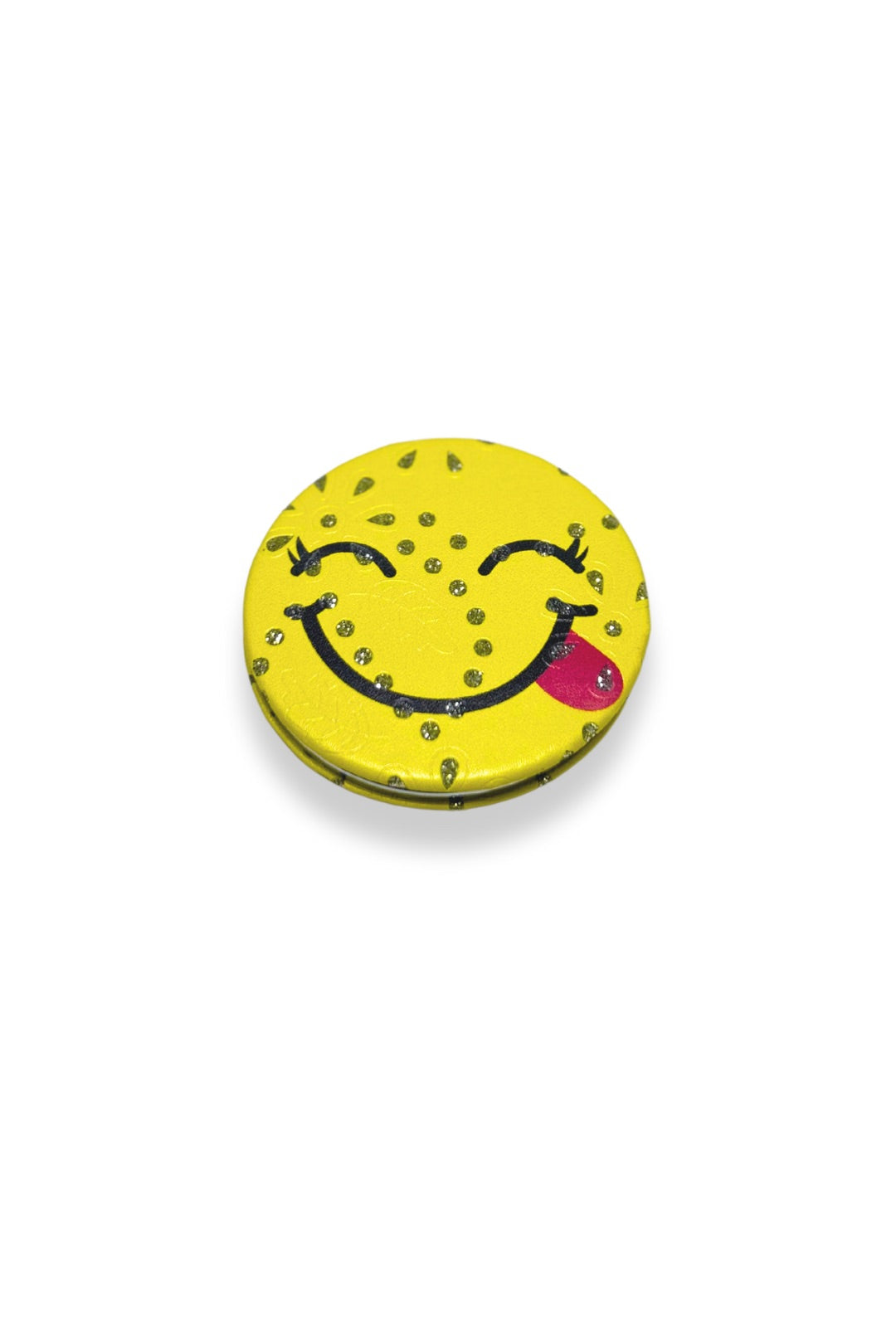 Smiley Face Cosmetic 2 in 1 Plane and Magnifying Glass Mirror