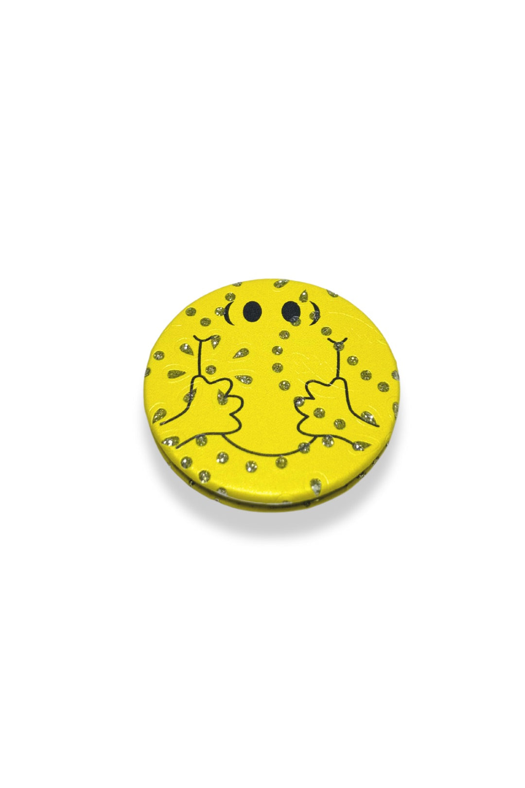 Smiley Face Cosmetic 2 in 1 Plane and Magnifying Glass Mirror