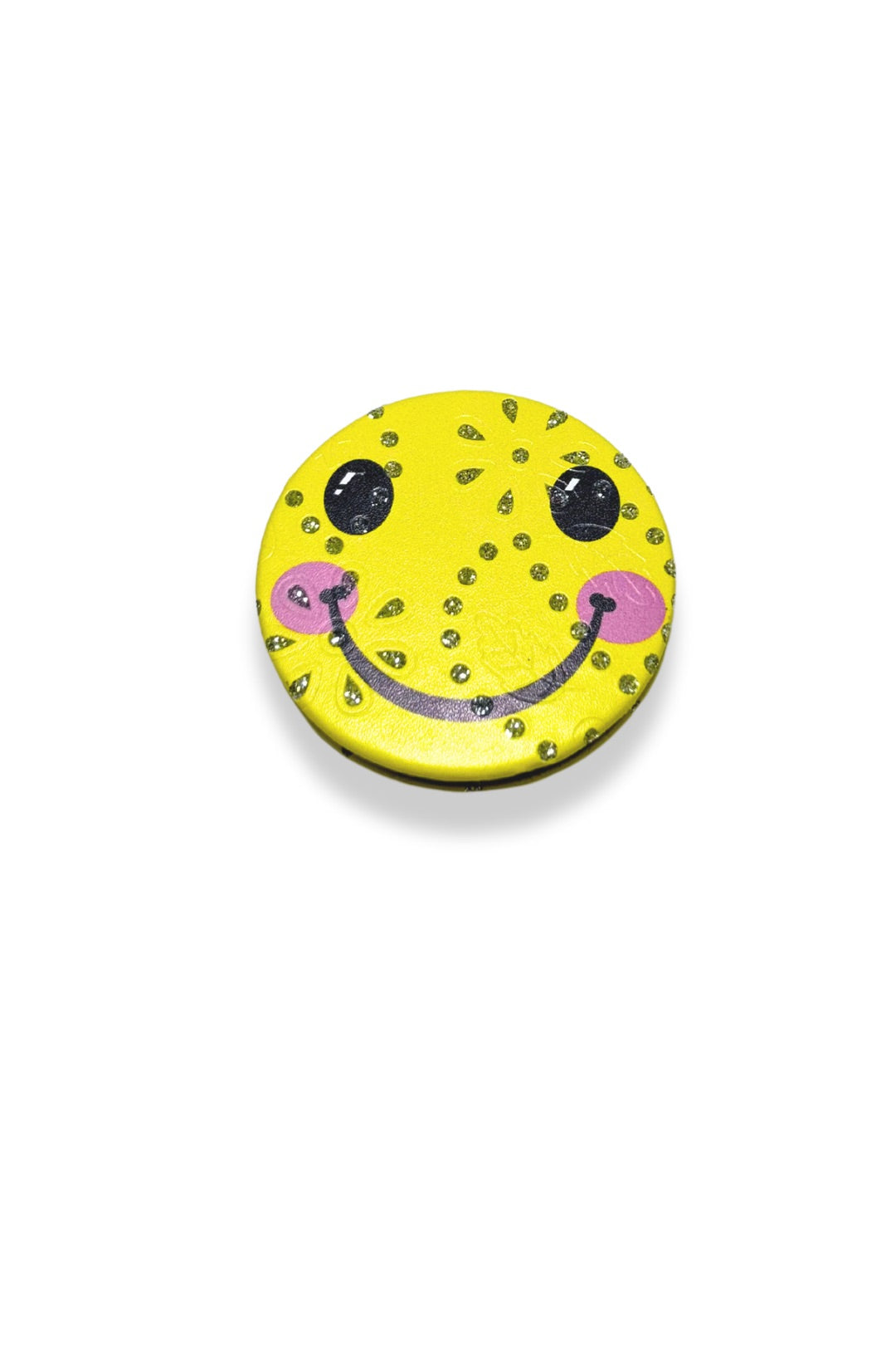 Smiley Face Cosmetic 2 in 1 Plane and Magnifying Glass Mirror