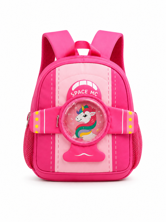 G 225 Girls School 3D Cartoon School Backpack - Lightweight Preschool Bag