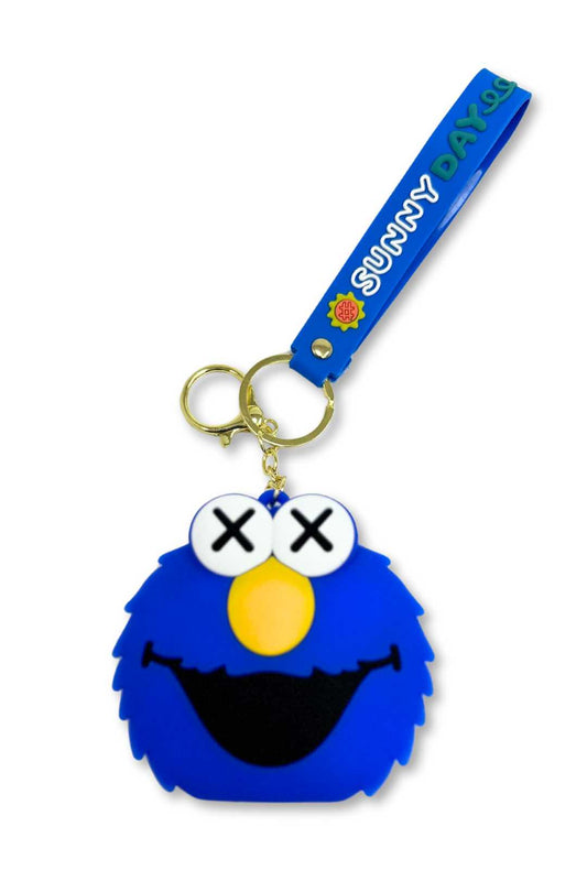 Cookie Monster Silicone Keychain Pouch