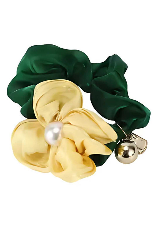 Satin Flower Hairtie
