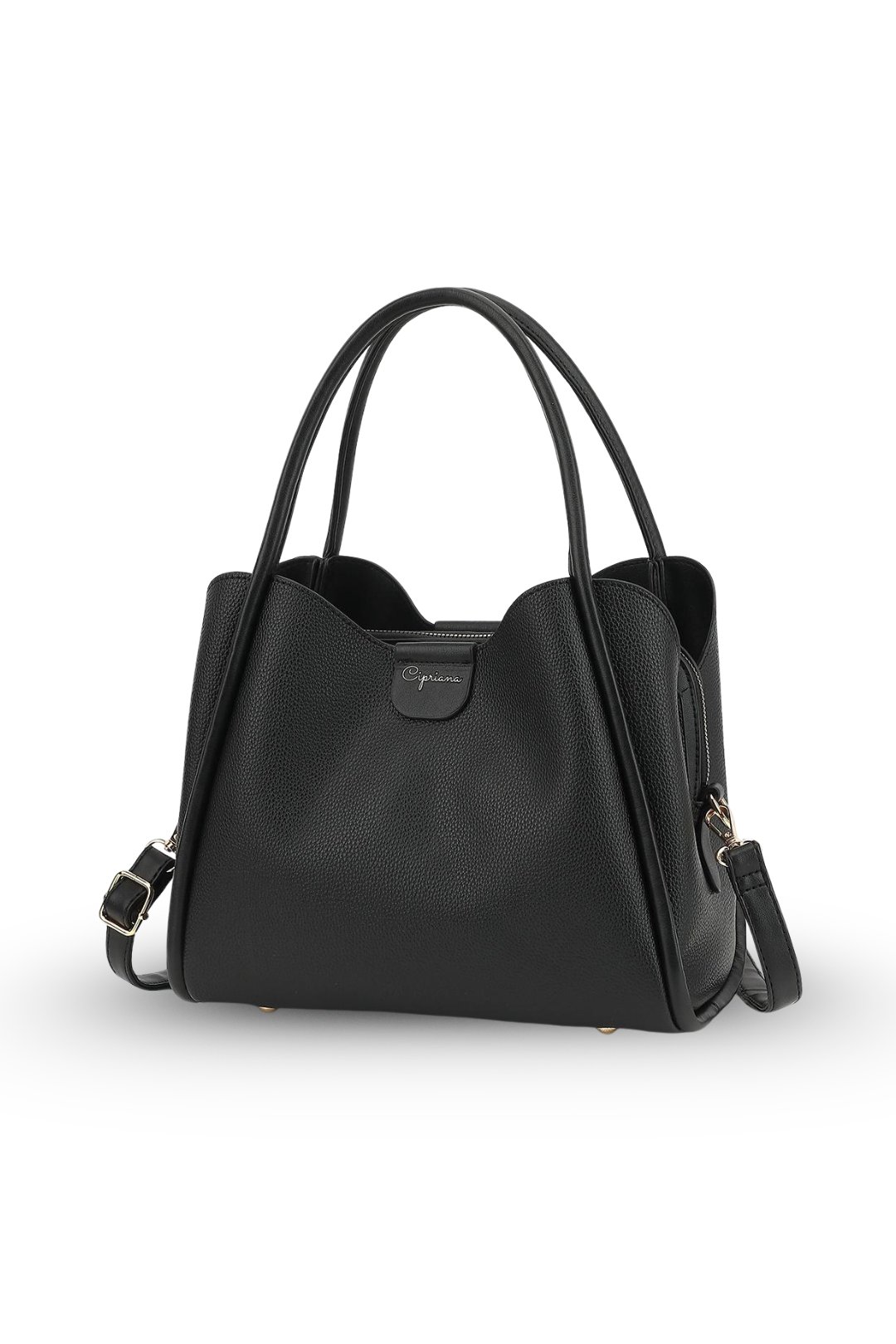 Cipriana Structured Top Handle Shoulder Bag