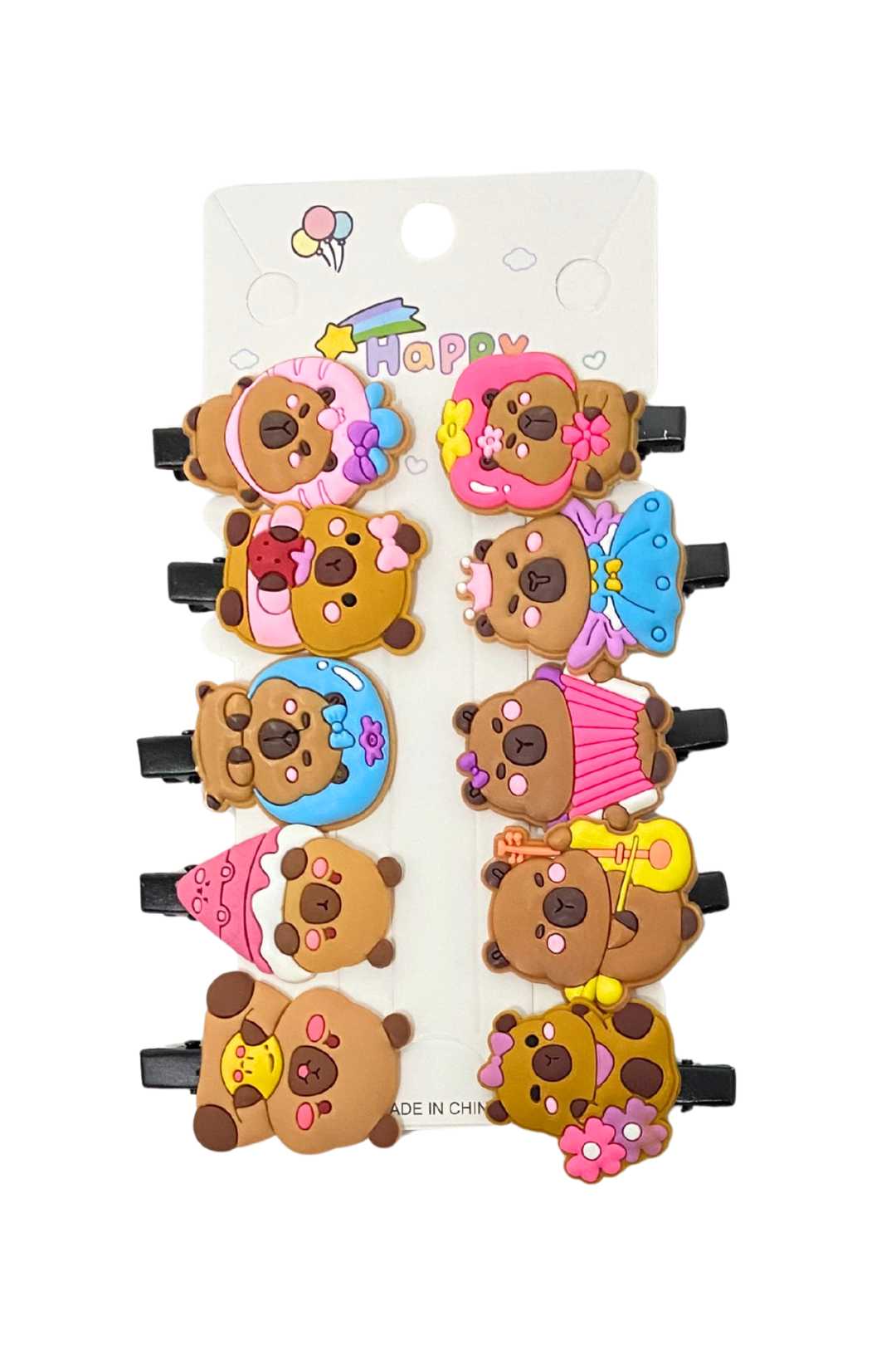160 20 333 Capybara Hair Clips