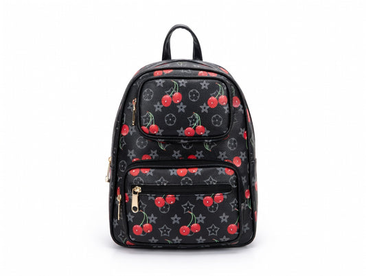 Cherry-patterned Backpacks