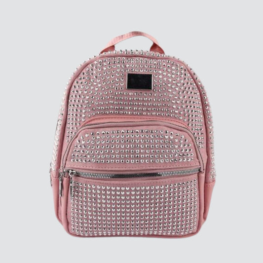 Pink Mini Rhinestone Fashion Backpack