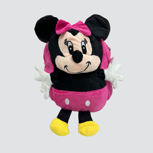 Pink Minnie Mouse Plush Backpack