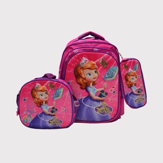 3603 Sofia The First 3-Piece Backpack Set