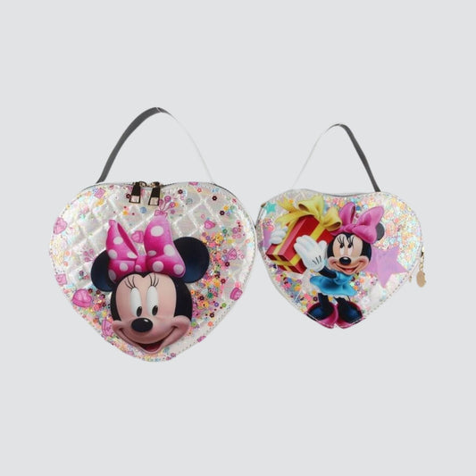 White Mickey & Minnie Mouse Handbag / Crossbody