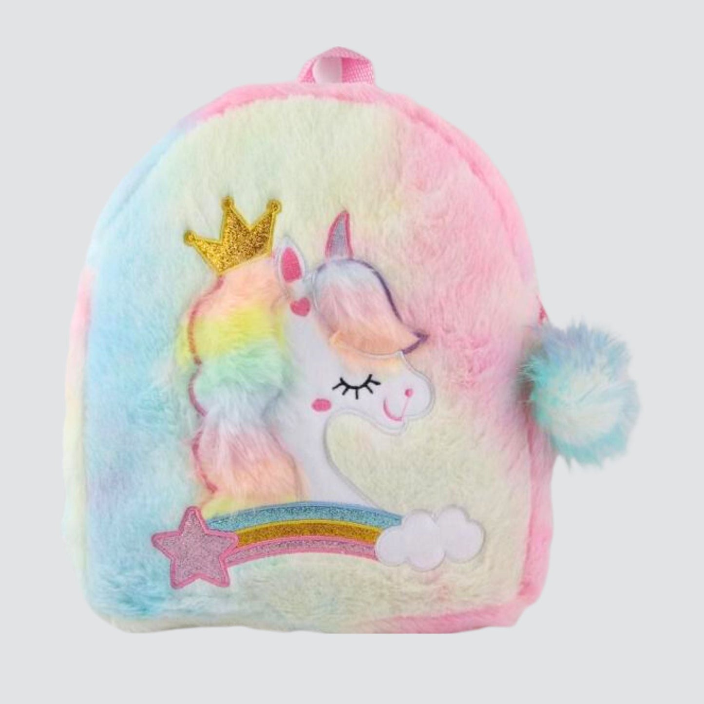 MultiColoured Unicorn Plush Backpack