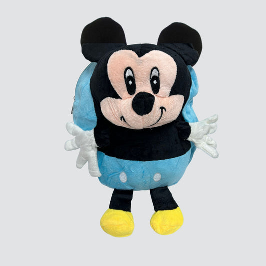 Blue Mickey Mouse Plush Backpack