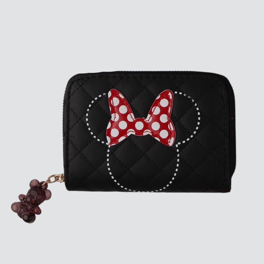 Black Minnie Mouse Mini Wallet