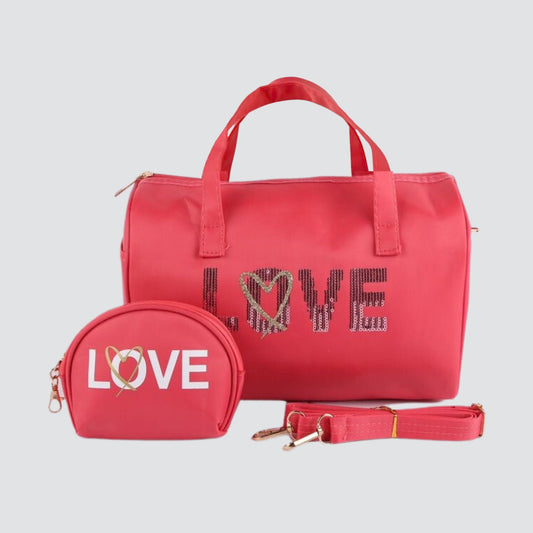 Peach Love Mini bag and pouch
