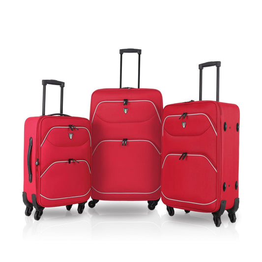Tucci Red Softside Luggages <br><span style= "color:#FF0000;"><strong> Prices Coming Soon </strong></span>