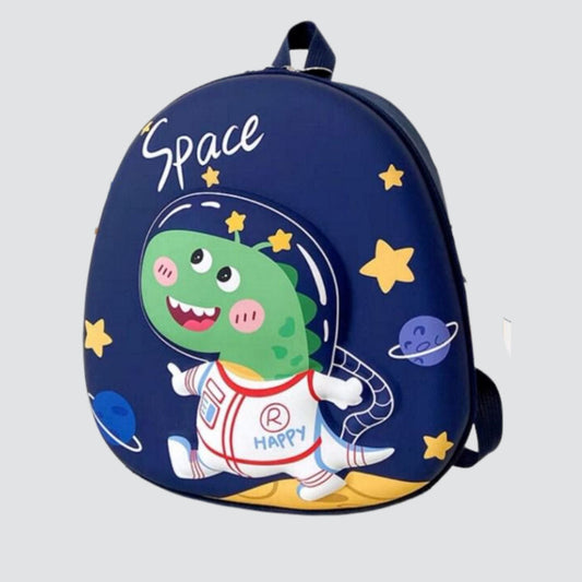 Smiling Dinosaur blue backpack