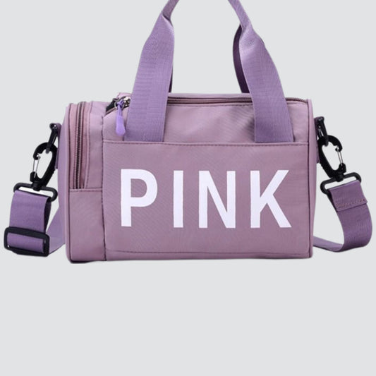 Lilac Pink Brand Mini Duffel Bag