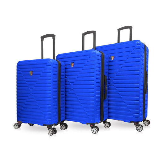 Tucci Royal Blue Ribbed Hard Case Luggages <br><span style= "color:#FF0000;"><strong> Prices Coming Soon </strong></span>
