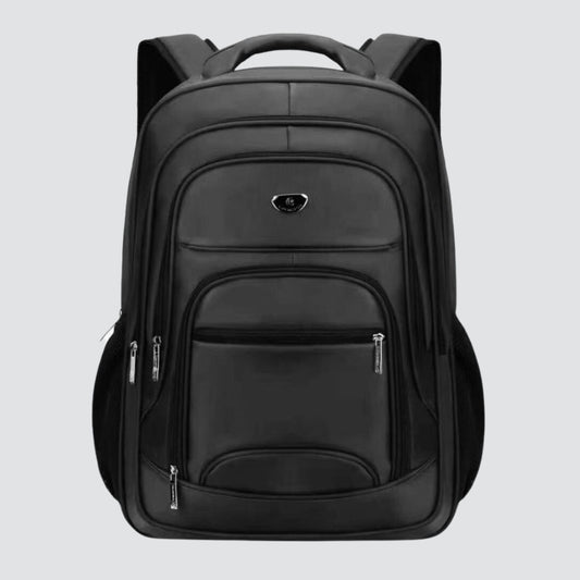 Black Multi zippered backpack 