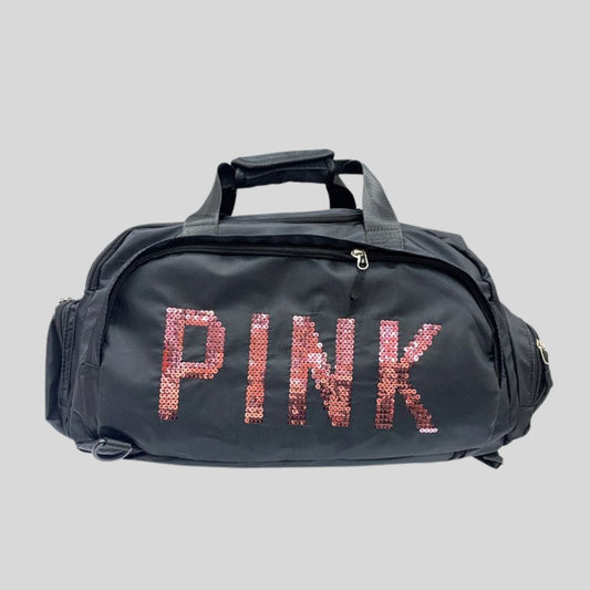 A1091 Pink Sequins Duffel Bag